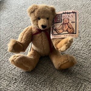 Russ Fully Jointed Tan Teddy Bear